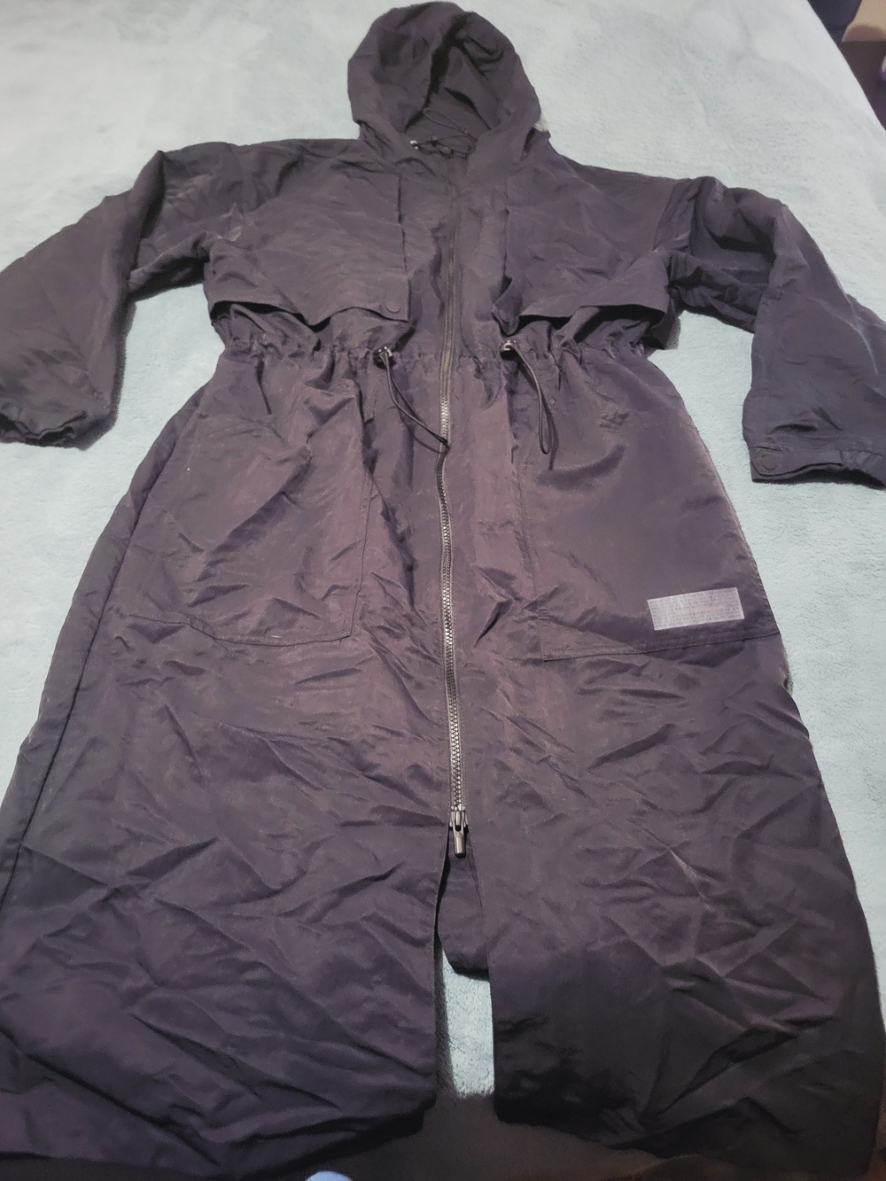 Nike City Ready Packable Longline Hooded Training Jacket Trench Coat Black XS